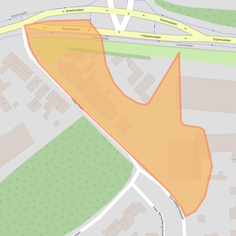 Kaart van postcodegebied 4615AC.