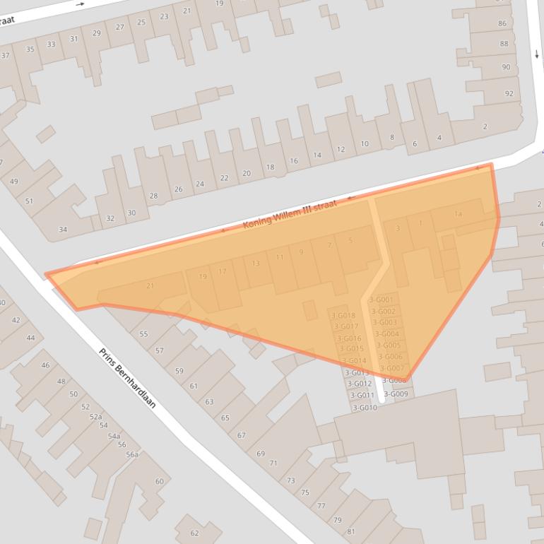 Kaart van postcodegebied 4615AH.