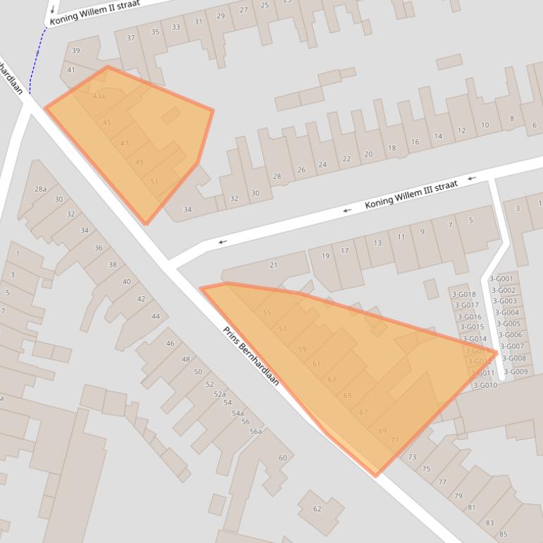 Kaart van postcodegebied 4615BA.