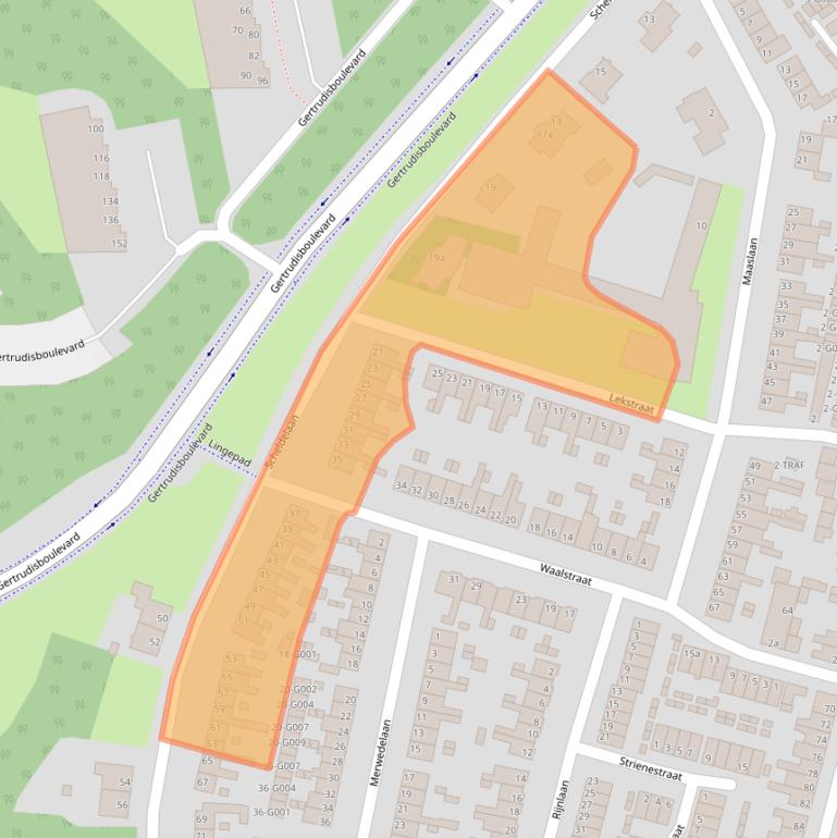 Kaart van postcodegebied 4615BH.