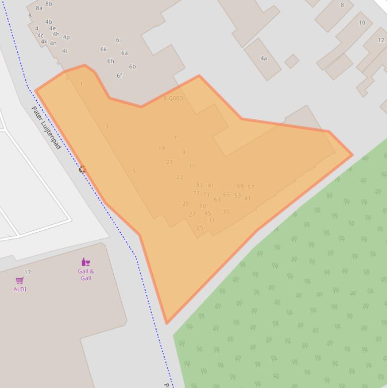 Kaart van postcodegebied 4615BK.