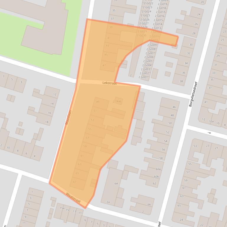 Kaart van postcodegebied 4615BN.