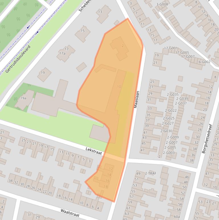 Kaart van postcodegebied 4615BP.