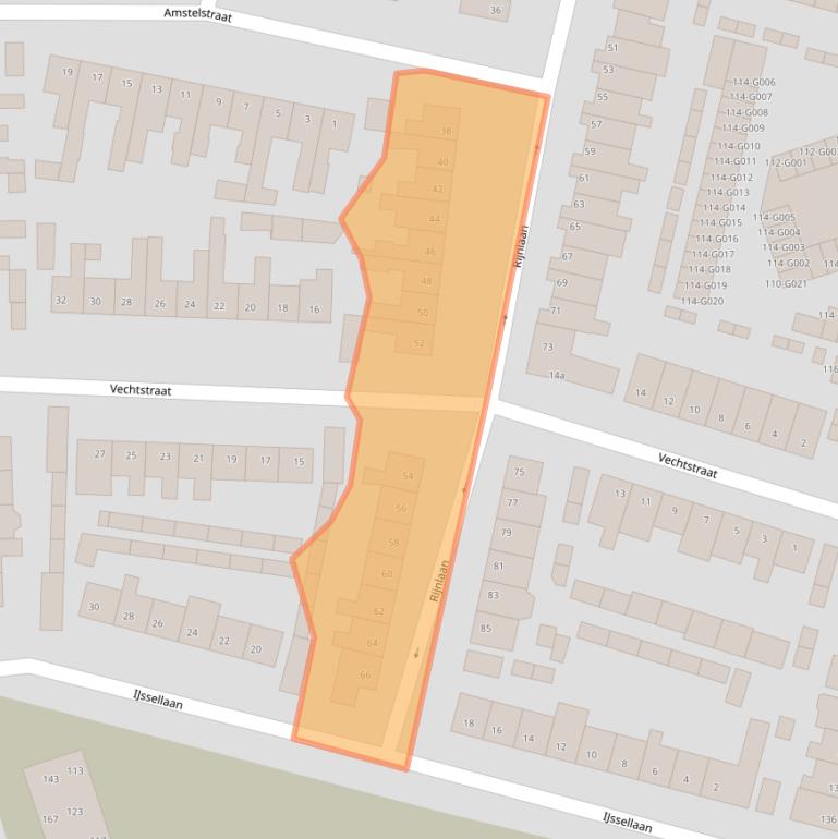 Kaart van postcodegebied 4615CC.