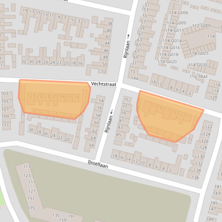 Kaart van postcodegebied 4615CD.
