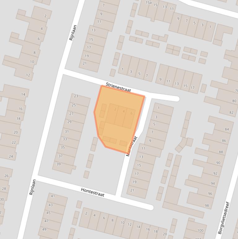 Kaart van postcodegebied 4615CS.