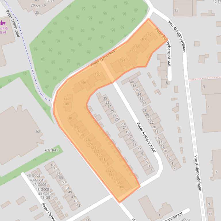 Kaart van postcodegebied 4615DB.