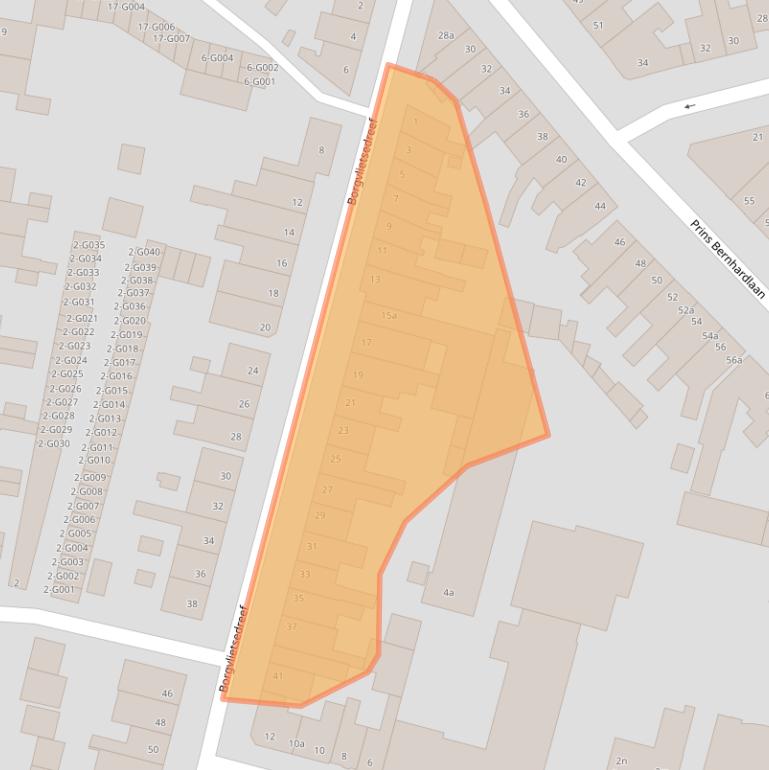 Kaart van postcodegebied 4615EA.