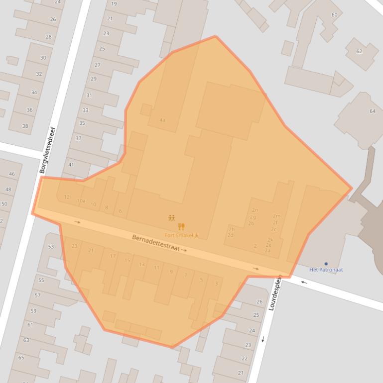 Kaart van postcodegebied 4615EV.