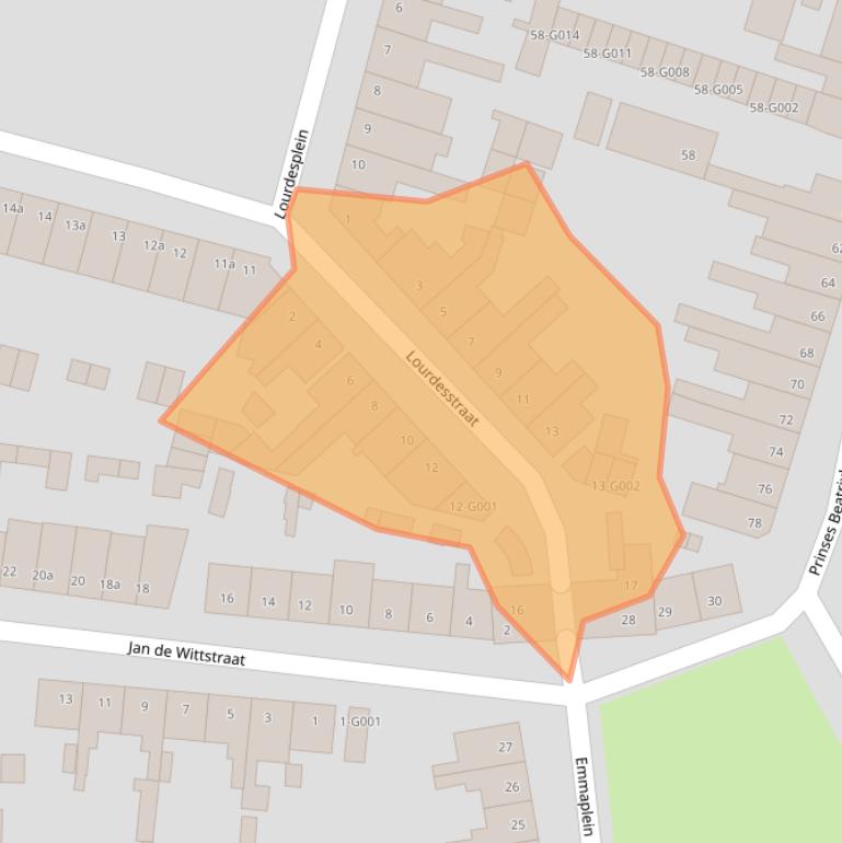 Kaart van postcodegebied 4615GA.