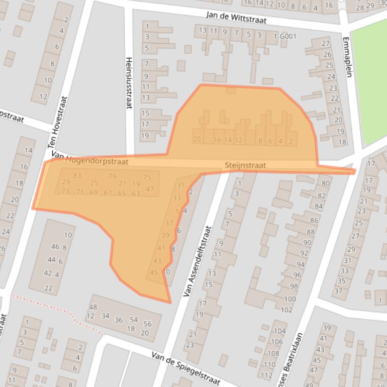 Kaart van postcodegebied 4615GH.