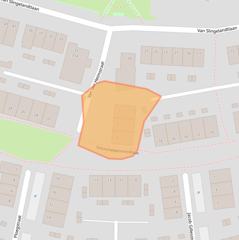 Kaart van postcodegebied 4615GV.