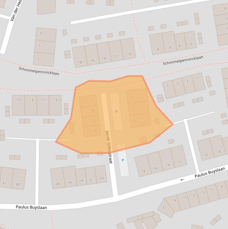 Kaart van postcodegebied 4615GX.