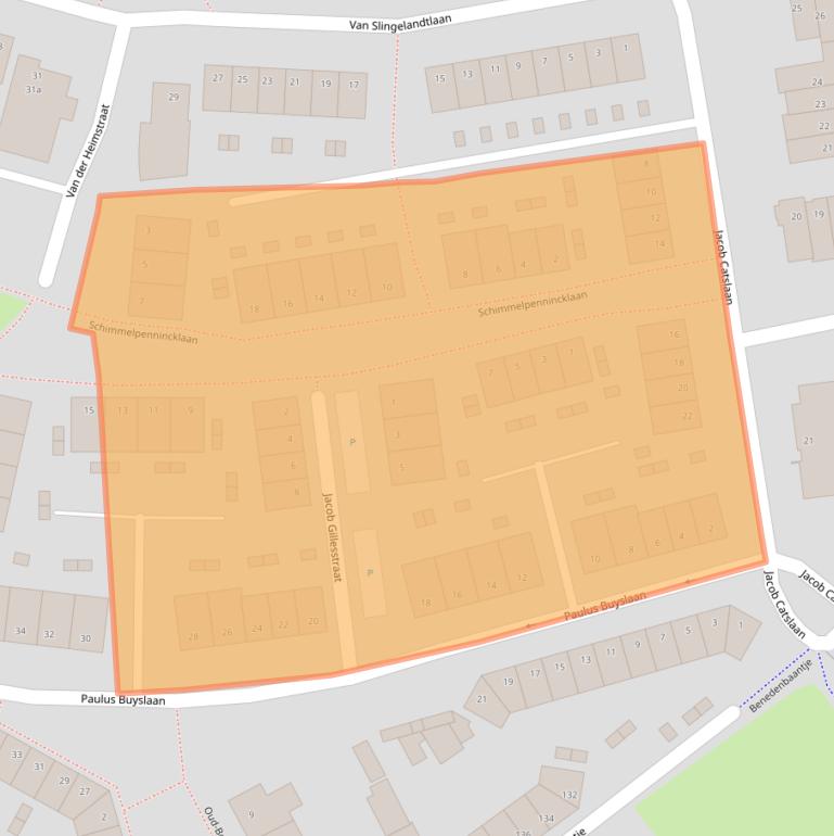 Kaart van postcodegebied 4615HC.