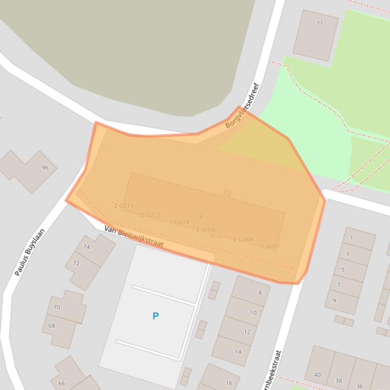 Kaart van postcodegebied 4615HE.