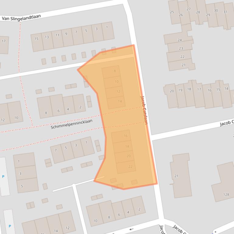 Kaart van postcodegebied 4615HJ.
