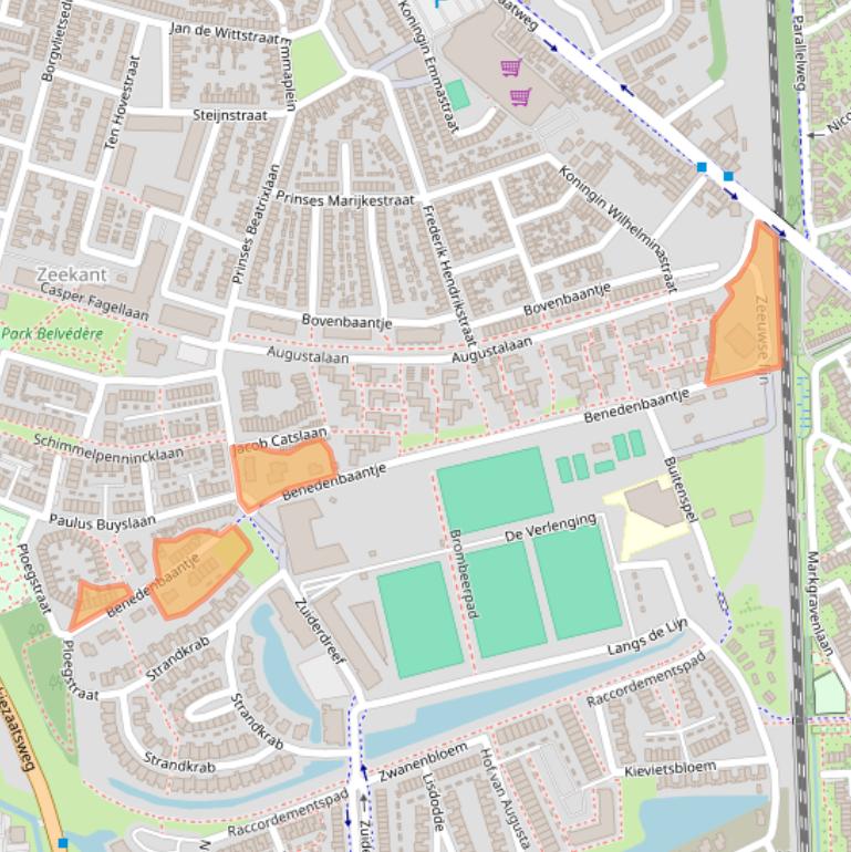 Kaart van postcodegebied 4615HL.