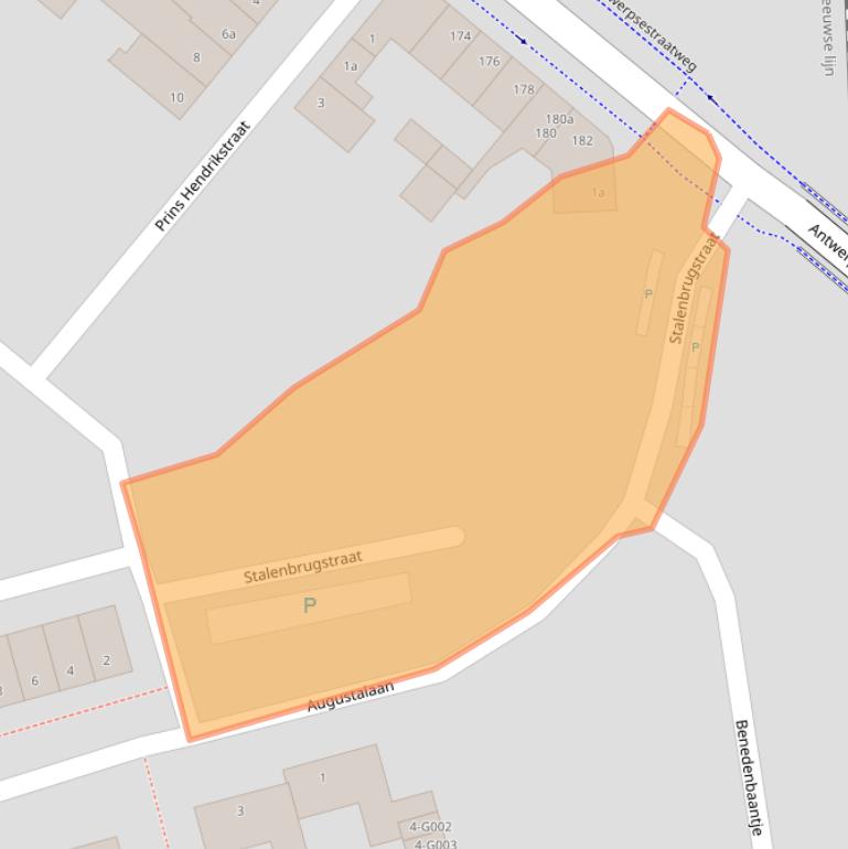 Kaart van postcodegebied 4615HX.