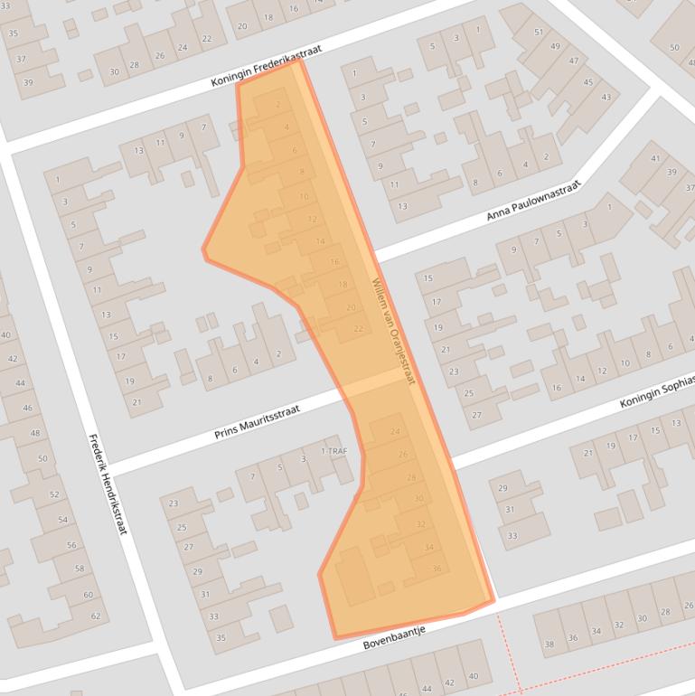 Kaart van postcodegebied 4615JG.