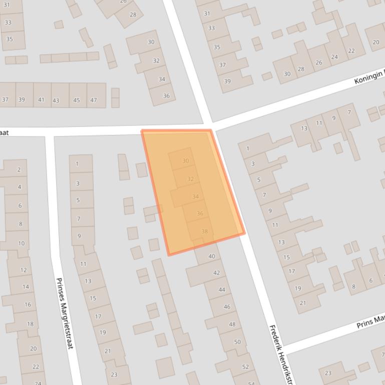 Kaart van postcodegebied 4615JK.