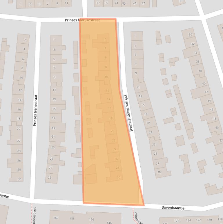 Kaart van postcodegebied 4615JN.