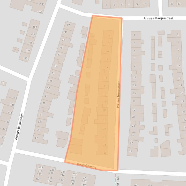 Kaart van postcodegebied 4615JR.