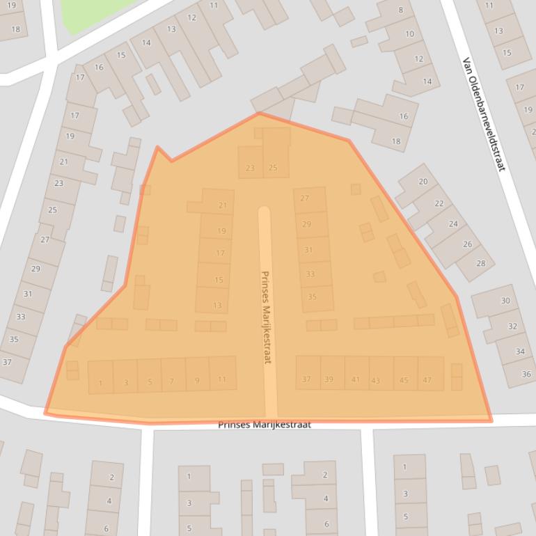 Kaart van postcodegebied 4615JT.