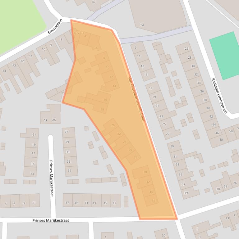 Kaart van postcodegebied 4615JW.