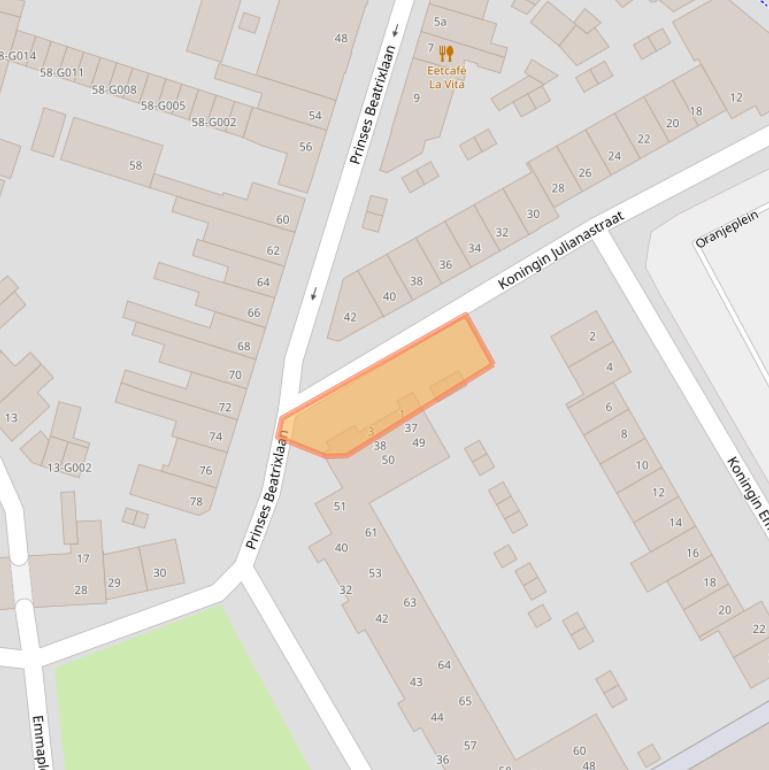 Kaart van postcodegebied 4615KA.