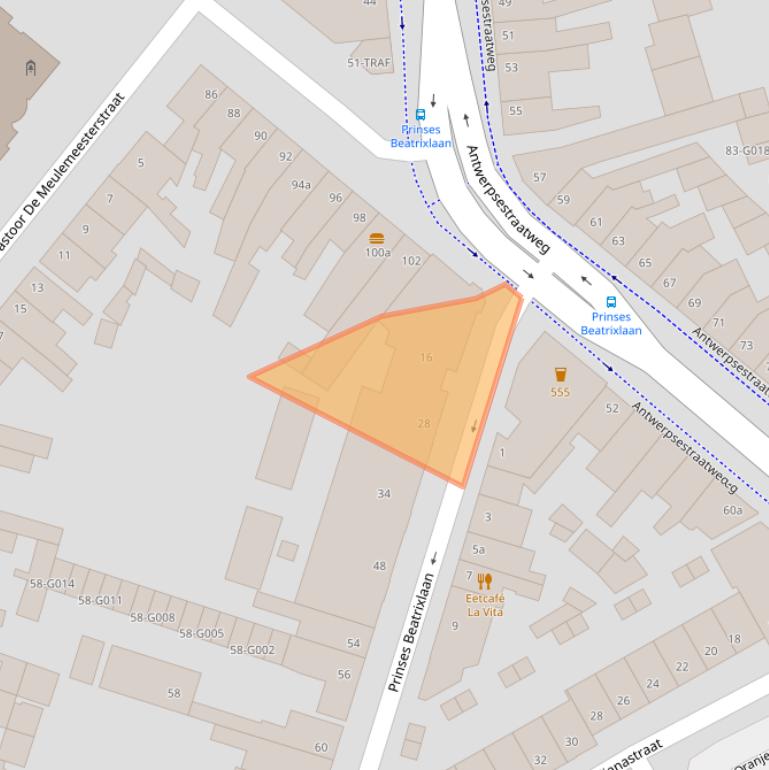 Kaart van postcodegebied 4615KG.