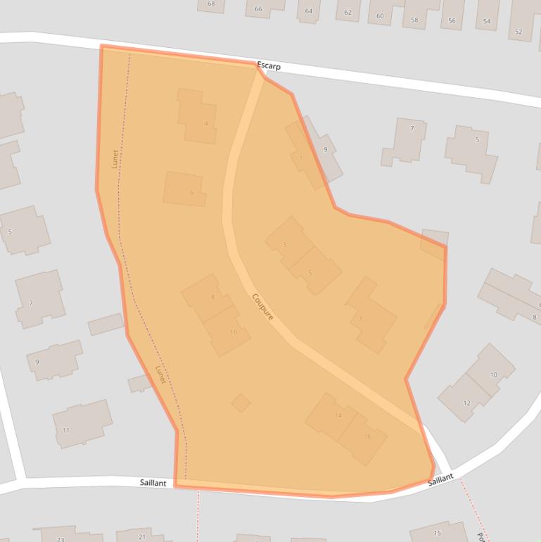 Kaart van postcodegebied 4615NE.