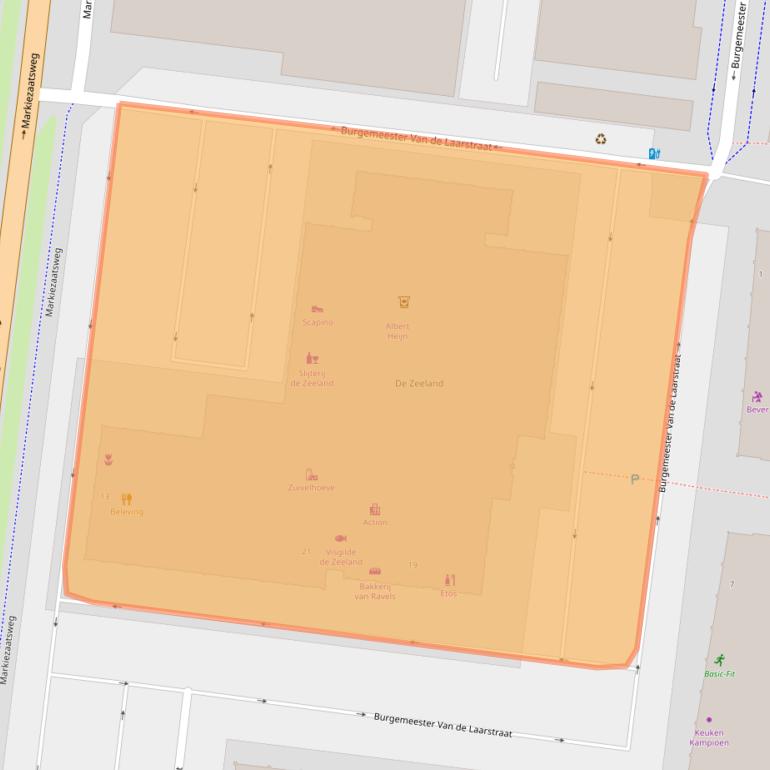 Kaart van postcodegebied 4615PA.