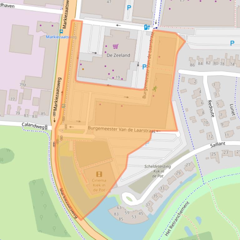 Kaart van postcodegebied 4615PB.