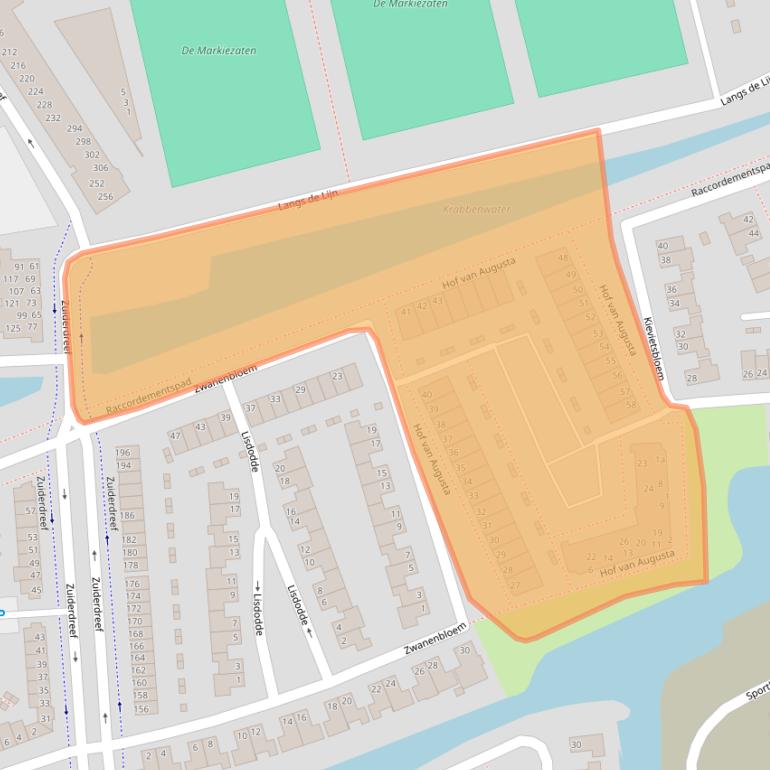 Kaart van postcodegebied 4616AM.