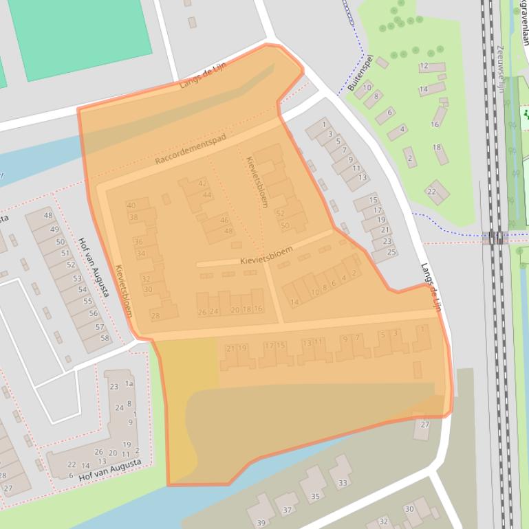 Kaart van postcodegebied 4616AN.