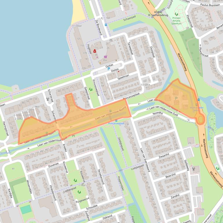 Kaart van postcodegebied 4617AE.
