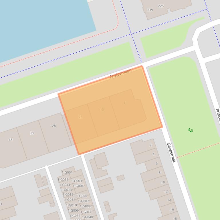 Kaart van postcodegebied 4617AN.