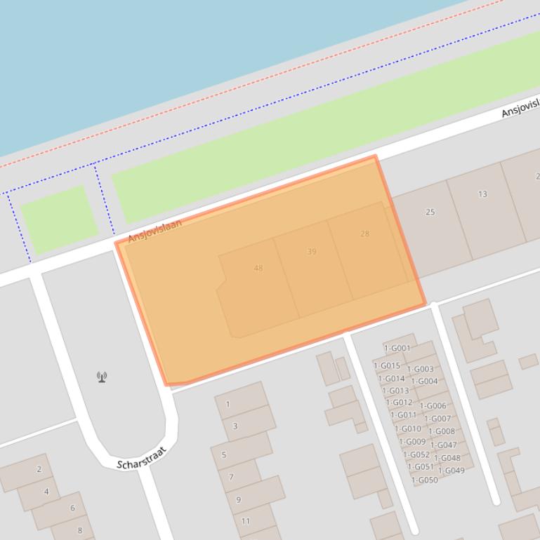 Kaart van postcodegebied 4617AP.