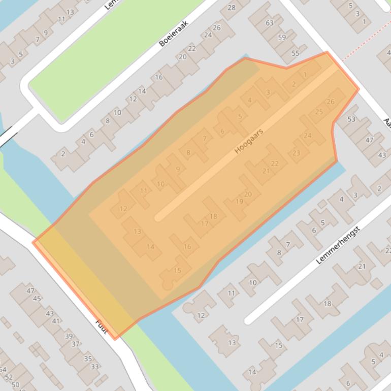 Kaart van postcodegebied 4617GE.