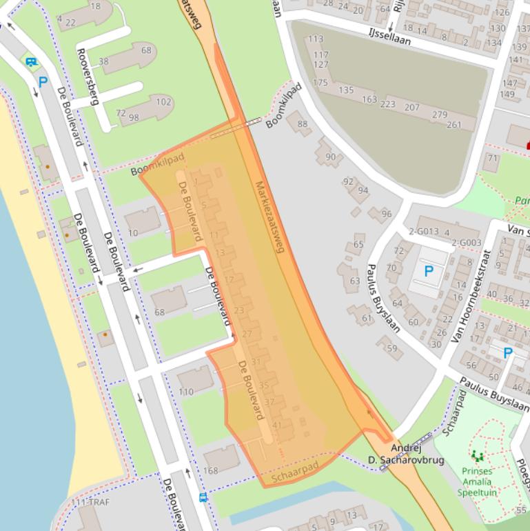 Kaart van postcodegebied 4617HA.