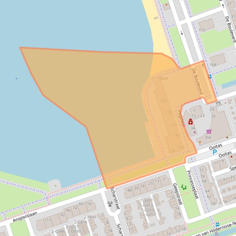 Kaart van postcodegebied 4617HC.