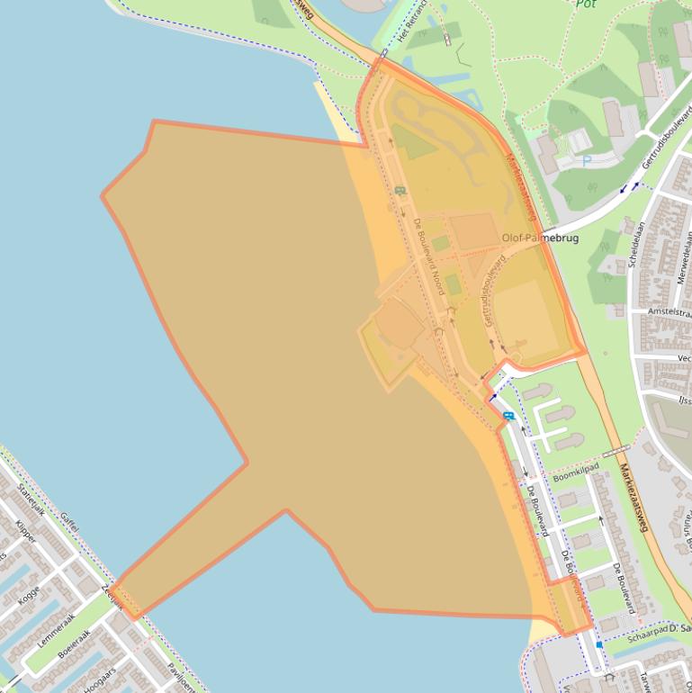 Kaart van postcodegebied 4617HD.