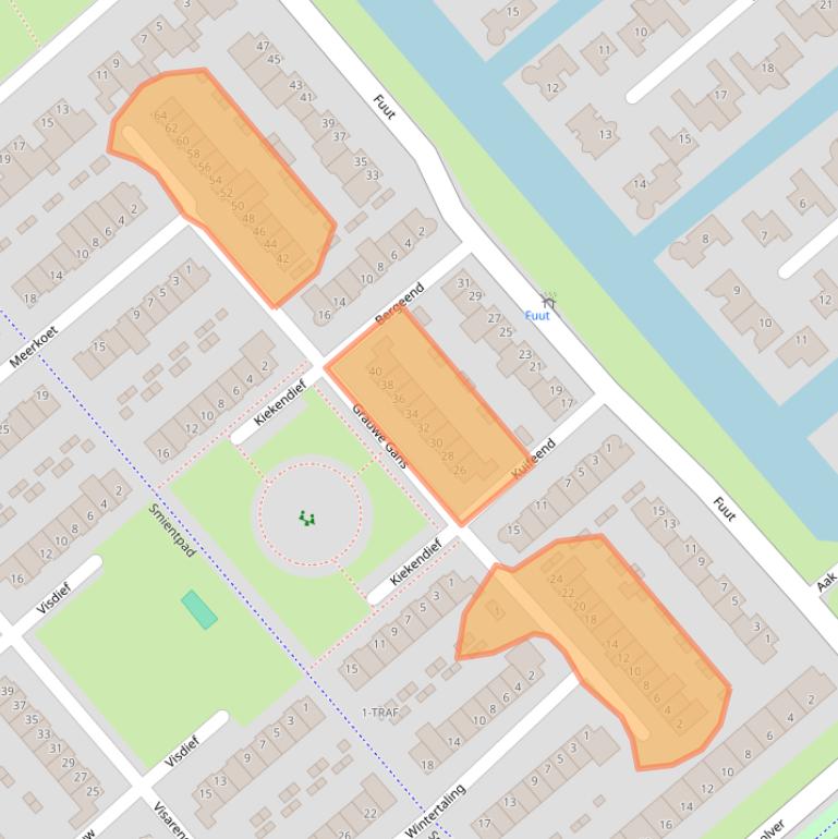 Kaart van postcodegebied 4617KE.