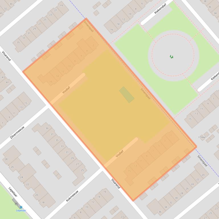 Kaart van postcodegebied 4617KG.