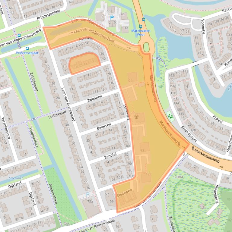 Kaart van postcodegebied 4617LV.