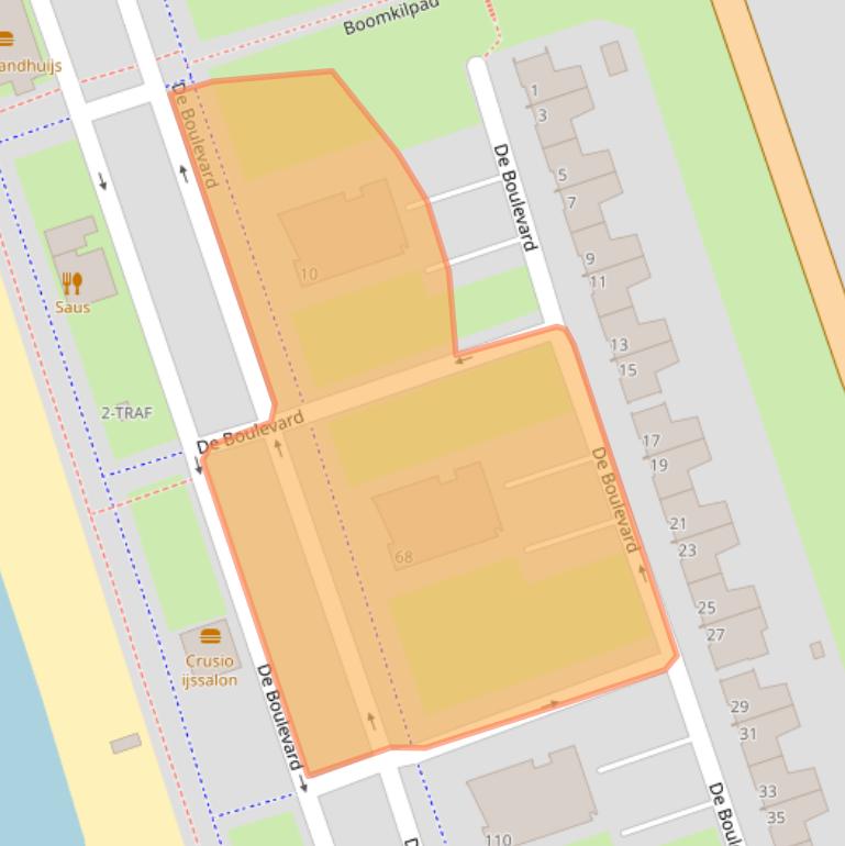 Kaart van postcodegebied 4617LX.