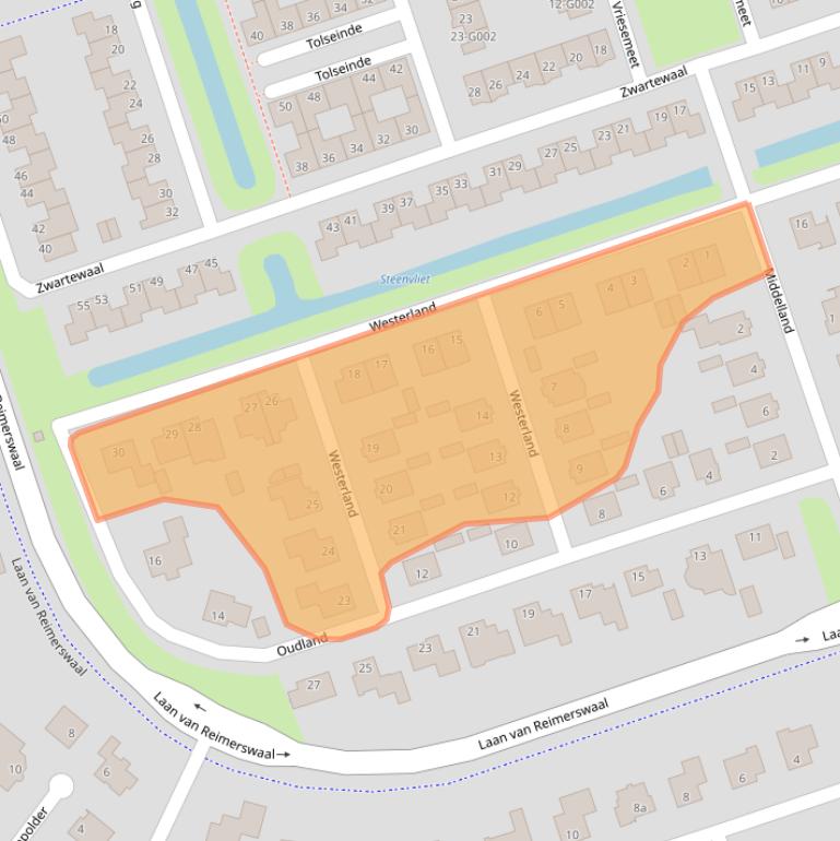 Kaart van postcodegebied 4617MJ.
