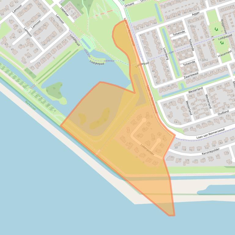 Kaart van postcodegebied 4617MP.