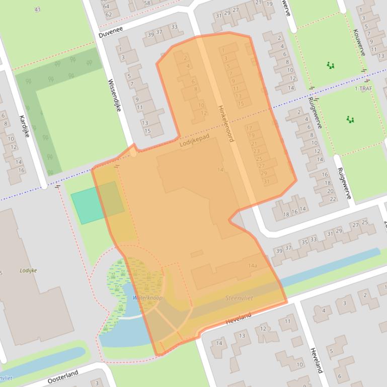 Kaart van postcodegebied 4617NC.