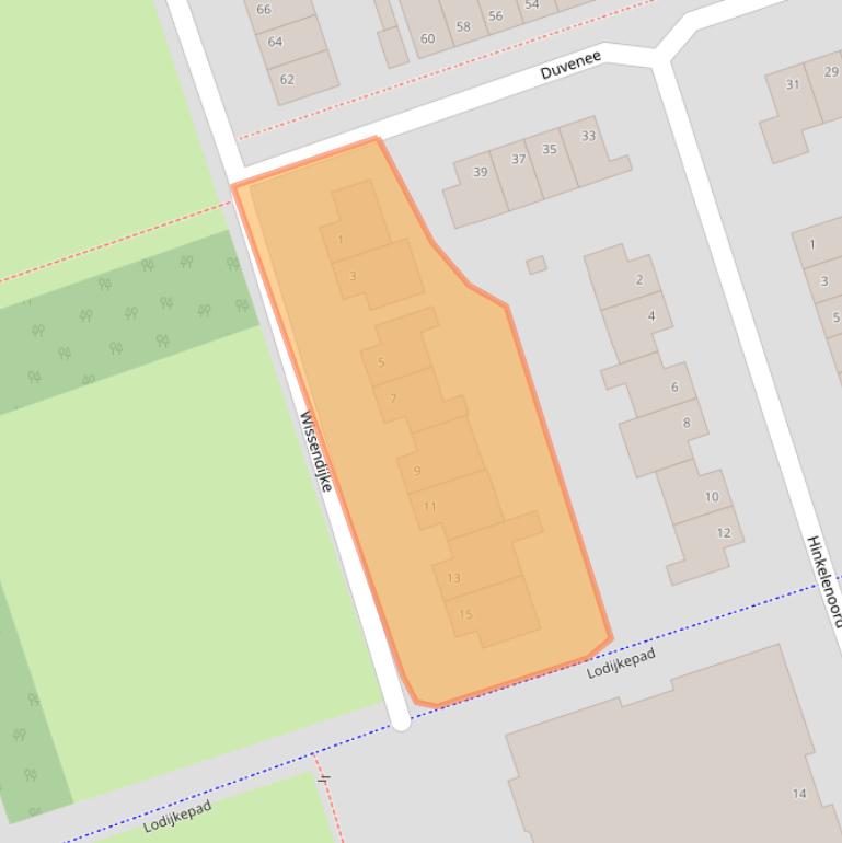 Kaart van postcodegebied 4617NJ.